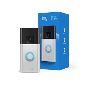 Ring Video Doorbell in Black and Silver